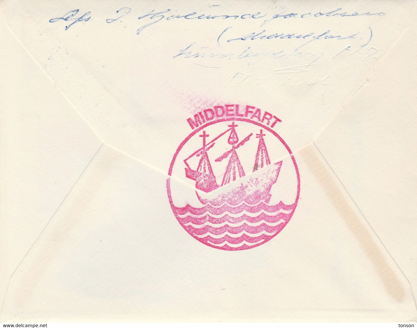 Denmark, Letter With 4 Block , Princess Margrethe, Prince Henri & Prince Frederik (baby), AFA Number DK 492, Red Cross. - Autres & Non Classés