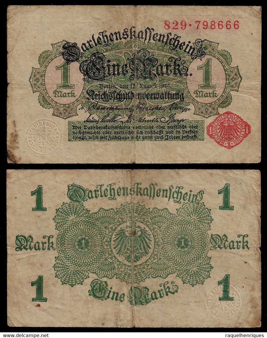 GERMANY BANKNOTE 1 MARK 1914 P#50 F (NT#05) - Altri & Non Classificati
