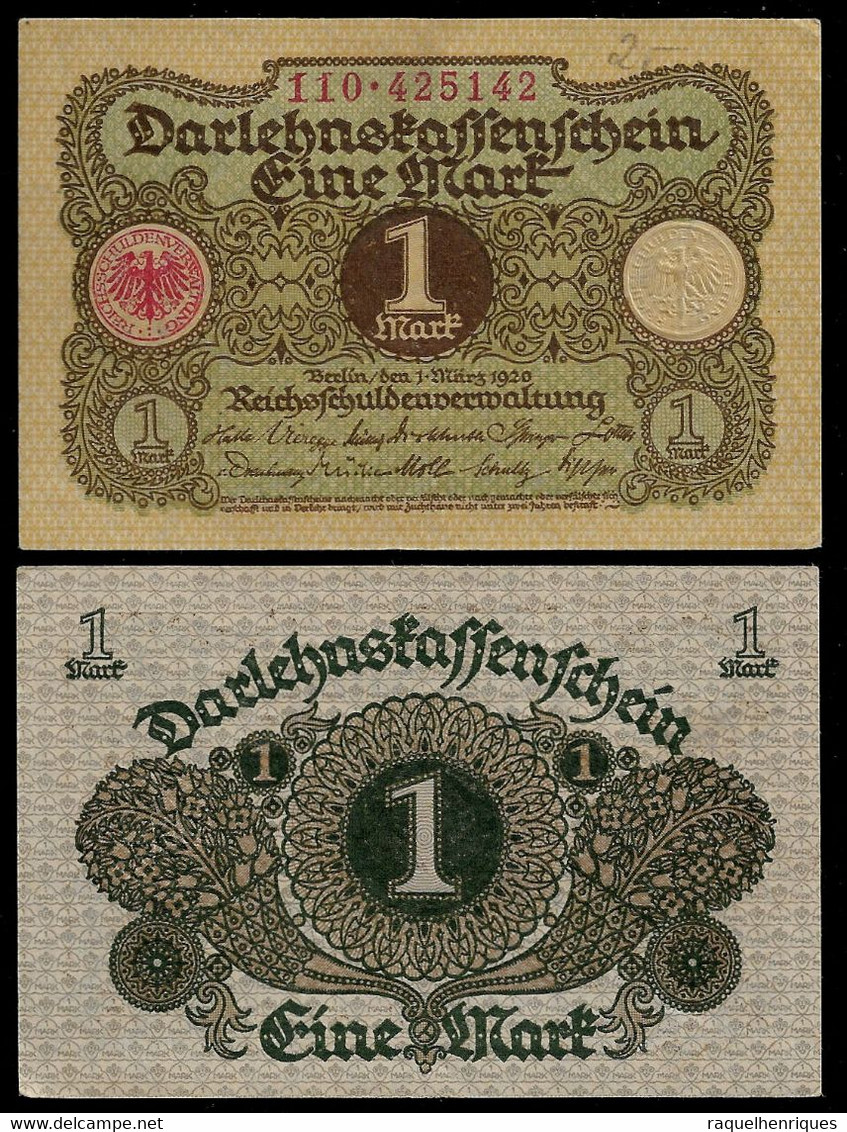 GERMANY BANKNOTE 1 MARK 1920 P#58 AUNC (NT#05) - Sonstige & Ohne Zuordnung