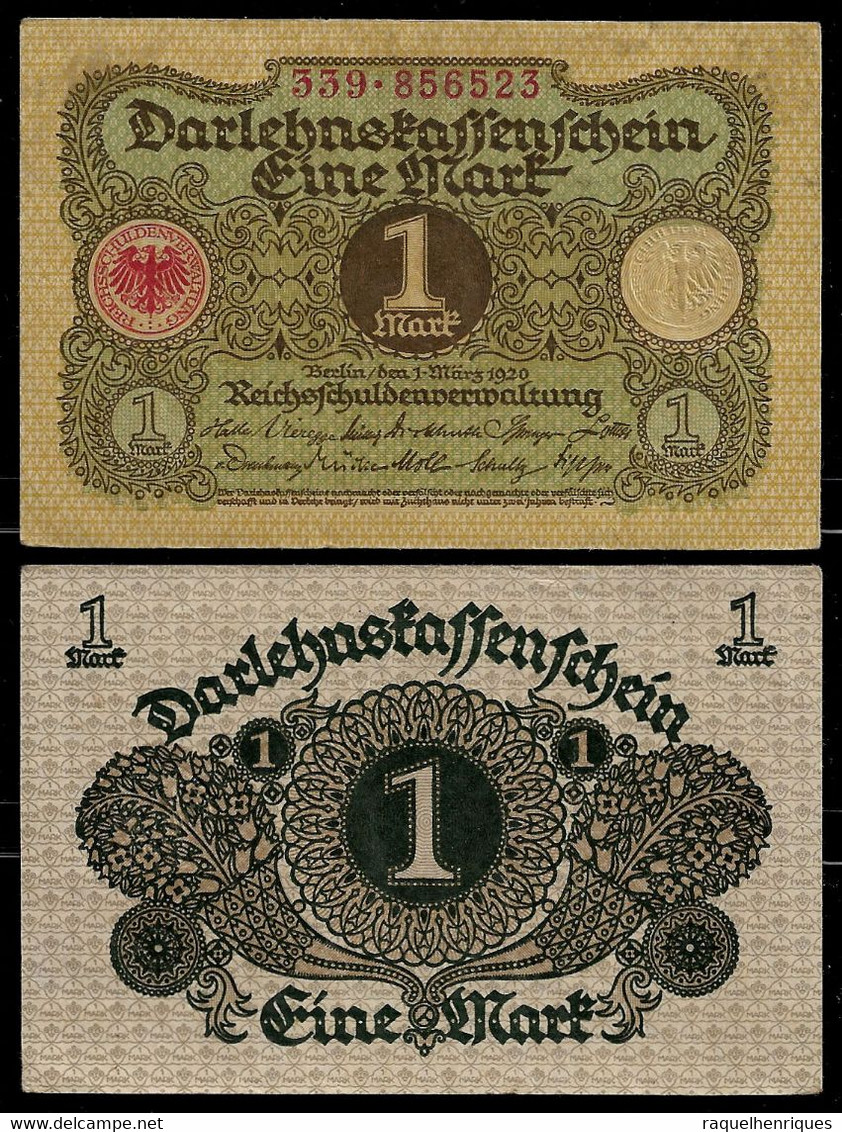 GERMANY BANKNOTE 1 MARK 1920 P#58 AUNC (NT#05) - Other & Unclassified