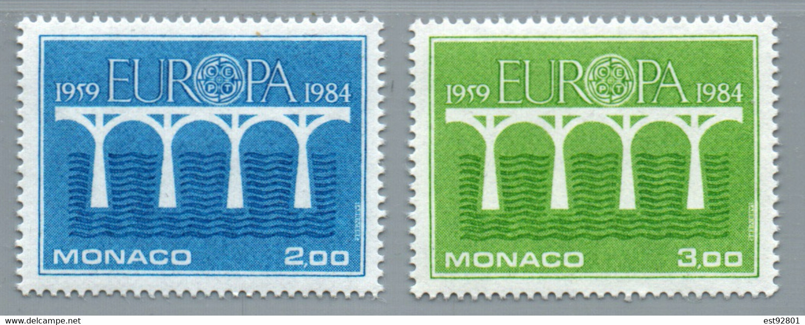 Monaco 1984 - Yt N° 1418 / 1419 (Europa) - Neuf** - Other & Unclassified