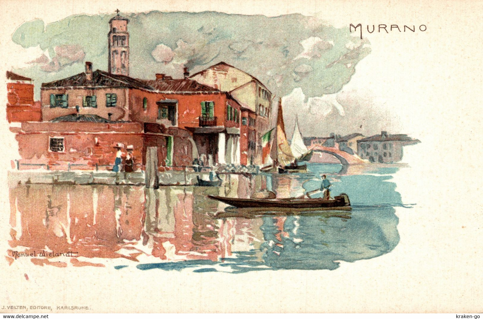 CPA M. WIELANDT - Murano, Venezia - Panorama - VELTEN - Scritta - W030 - Wielandt, Manuel