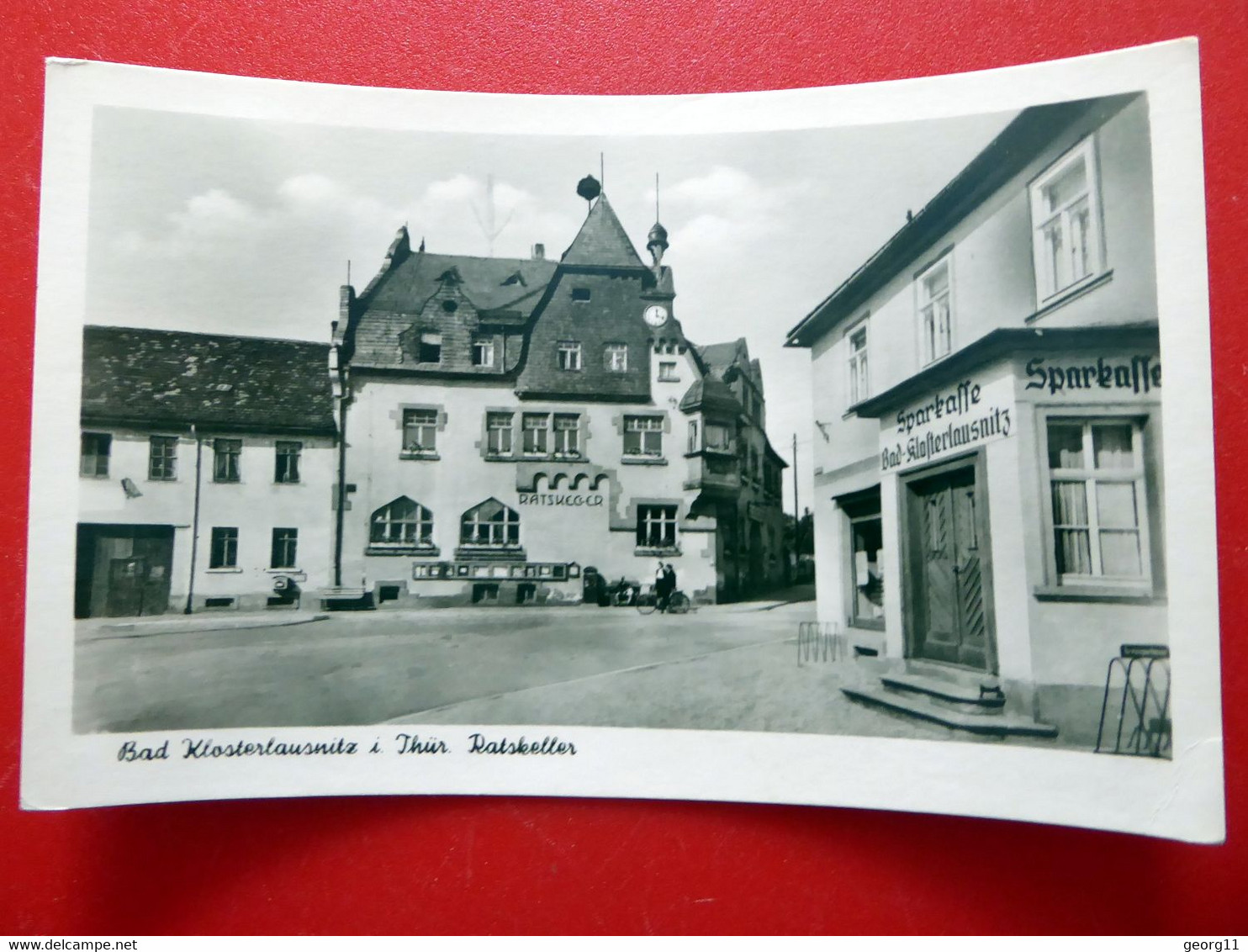 Bad Klosterlausnitz - Ratskeller Sparkasse - 1956 - Kleinformat - Thüringen - Bad Klosterlausnitz