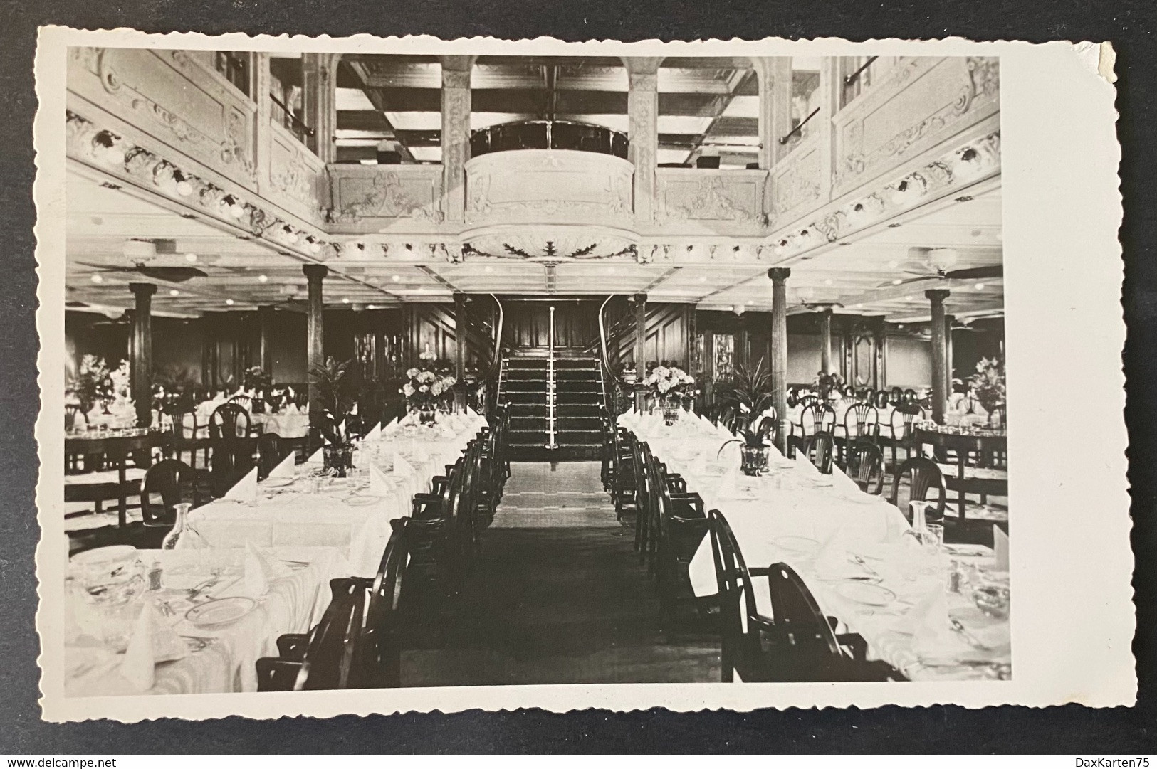 Dampfschiff ,Königin Maria‘/ Speisesaal/ältere Fotokarte - Steamers