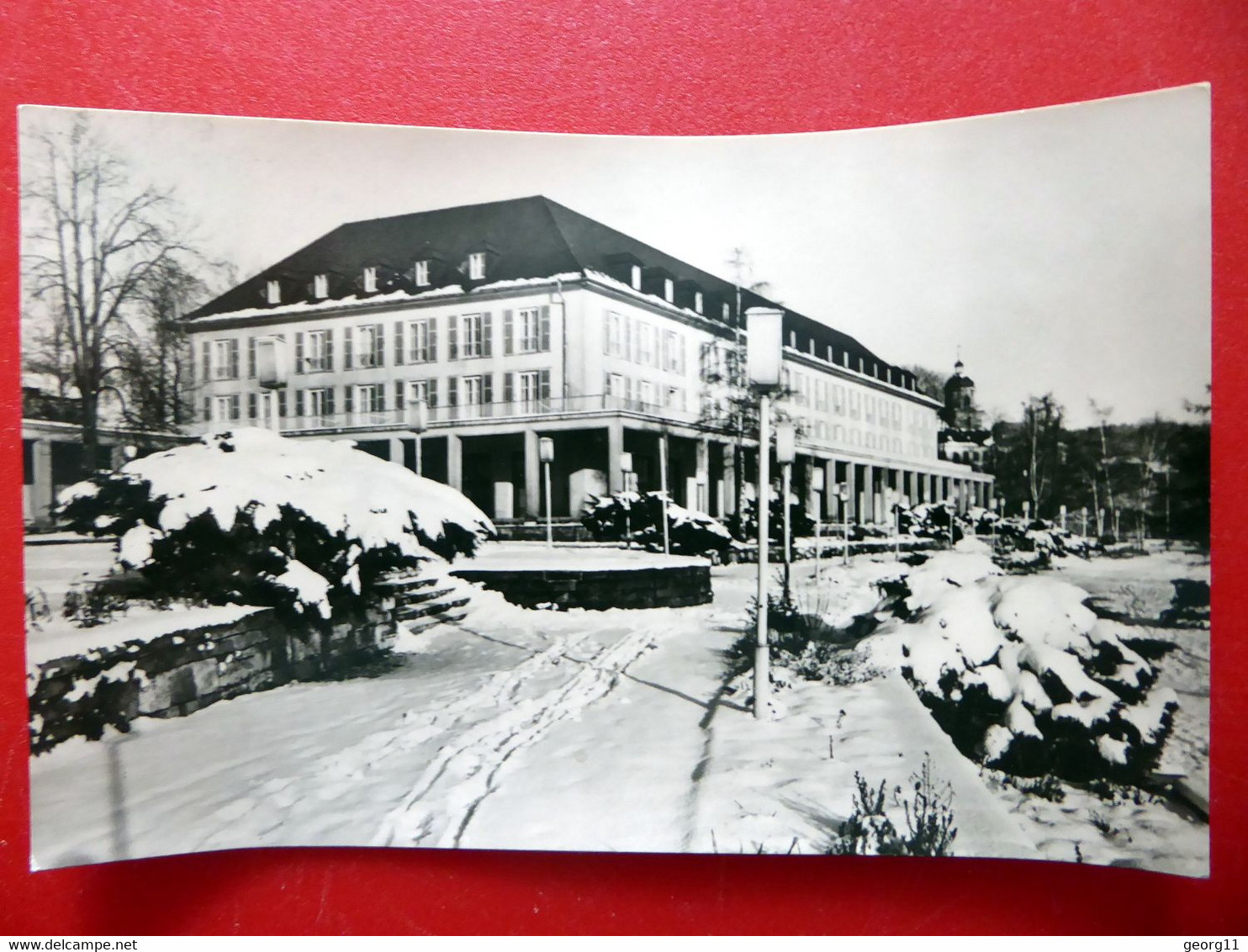 Bad Salzungen - Kurhaus Im Winter - 1962 Echt Foto - Kleinformat - Thüringen - Bad Salzungen