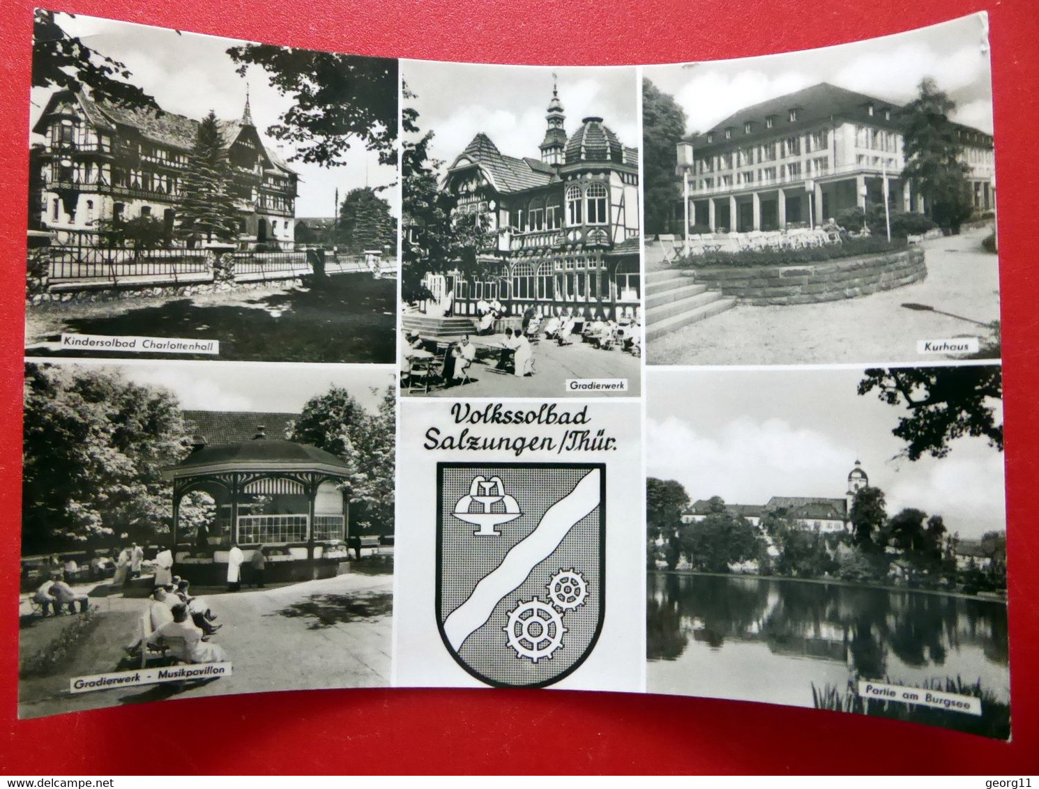 Bad Salzungen - Gradierwerk Kurhaus Wappen Burgsee - Echt Foto 1971 - Thüringen - Bad Salzungen