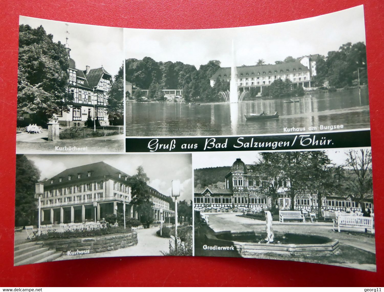 Bad Salzungen - Gradierwerk Kurhaus Bücherei Burgsee - Echt Foto 1971 - Thüringen - Bad Salzungen