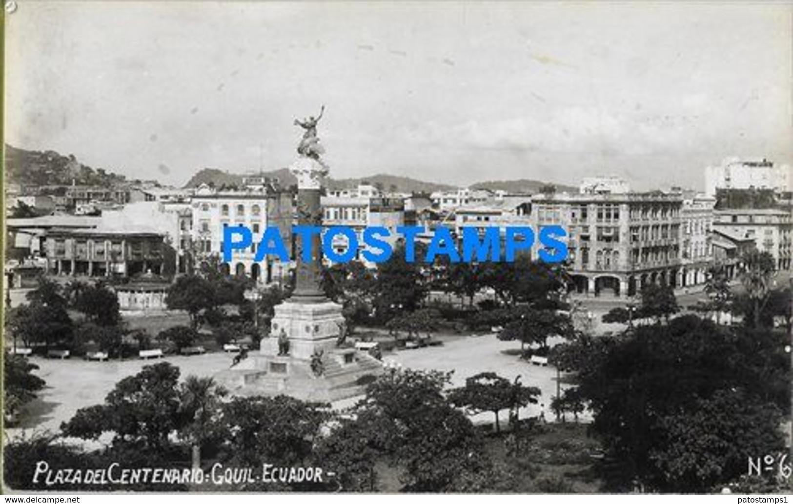 157247 EQUATOR GUAYAQUIL PLAZA CENTENARIO POSTAL POSTCARD - Other & Unclassified