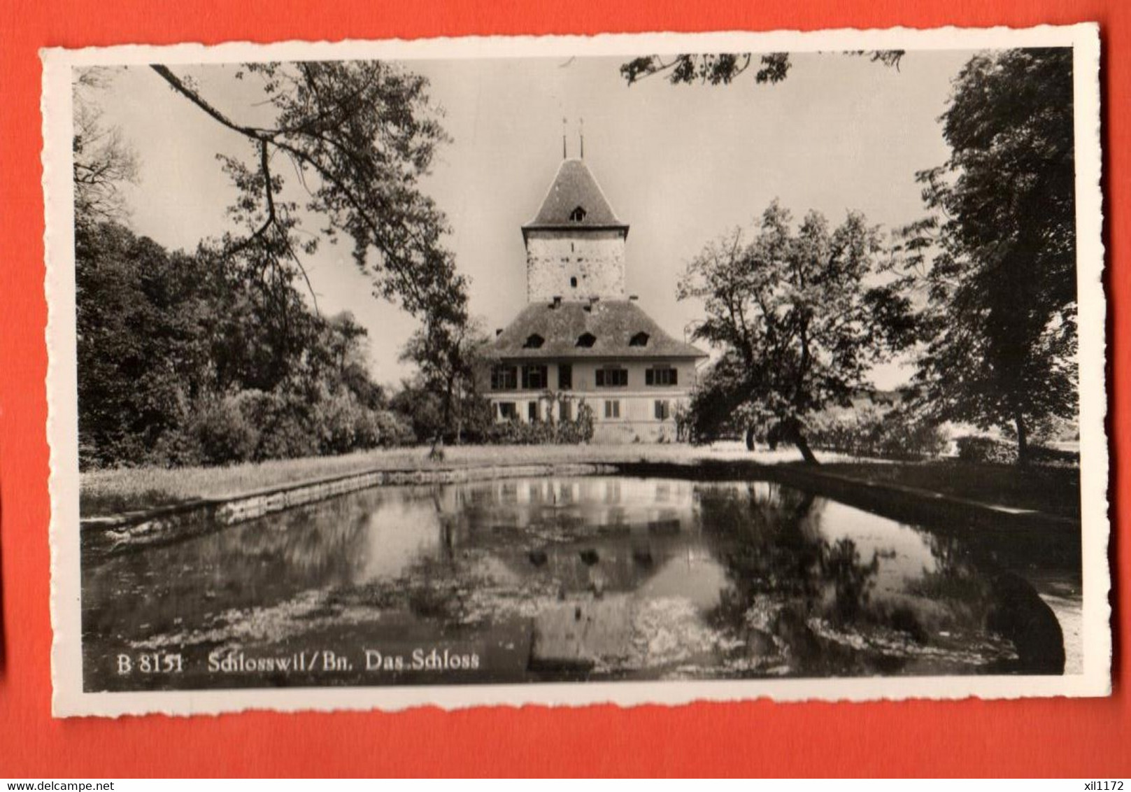 ZNA-07 Schlosswil  Grosshöchstetten  Das Schloss. Gelaufen 1952  (B8151) - Grosshöchstetten 