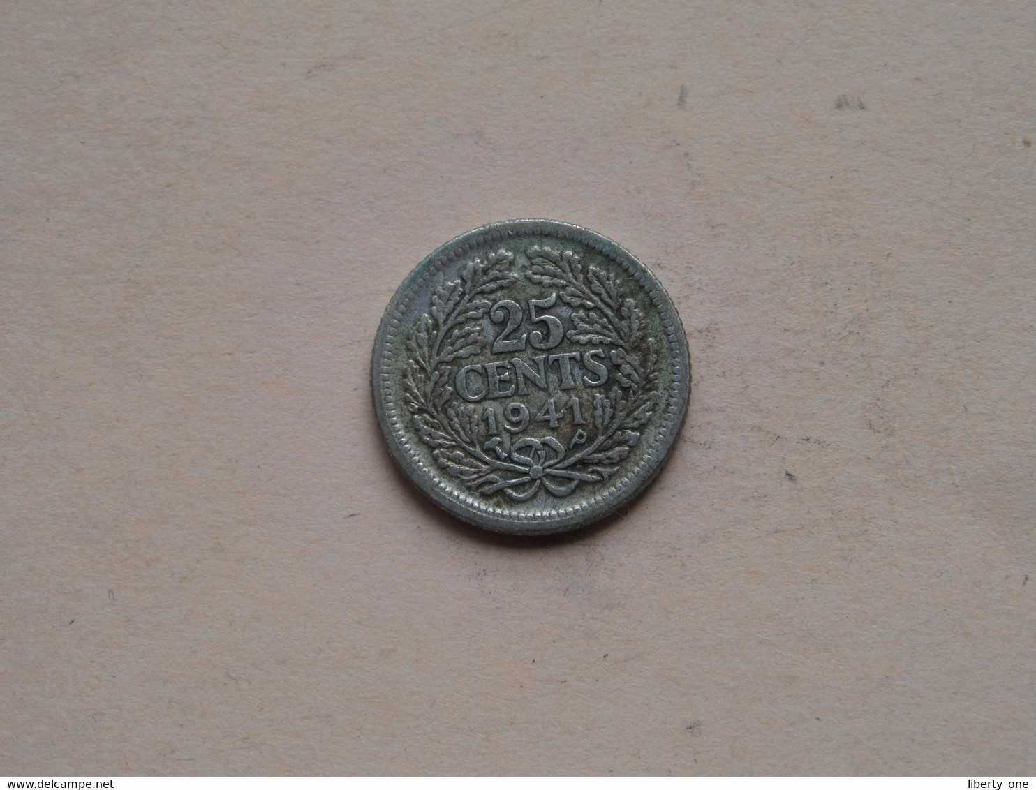 1941 P - 25 Cent / KM 164 ( Uncleaned - For Grade, Please See Photo ) ! - 25 Centavos
