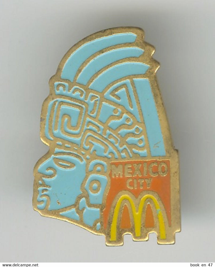 {67062} Pin's " McDonald's , Mexico City " , Sans Attache - McDonald's