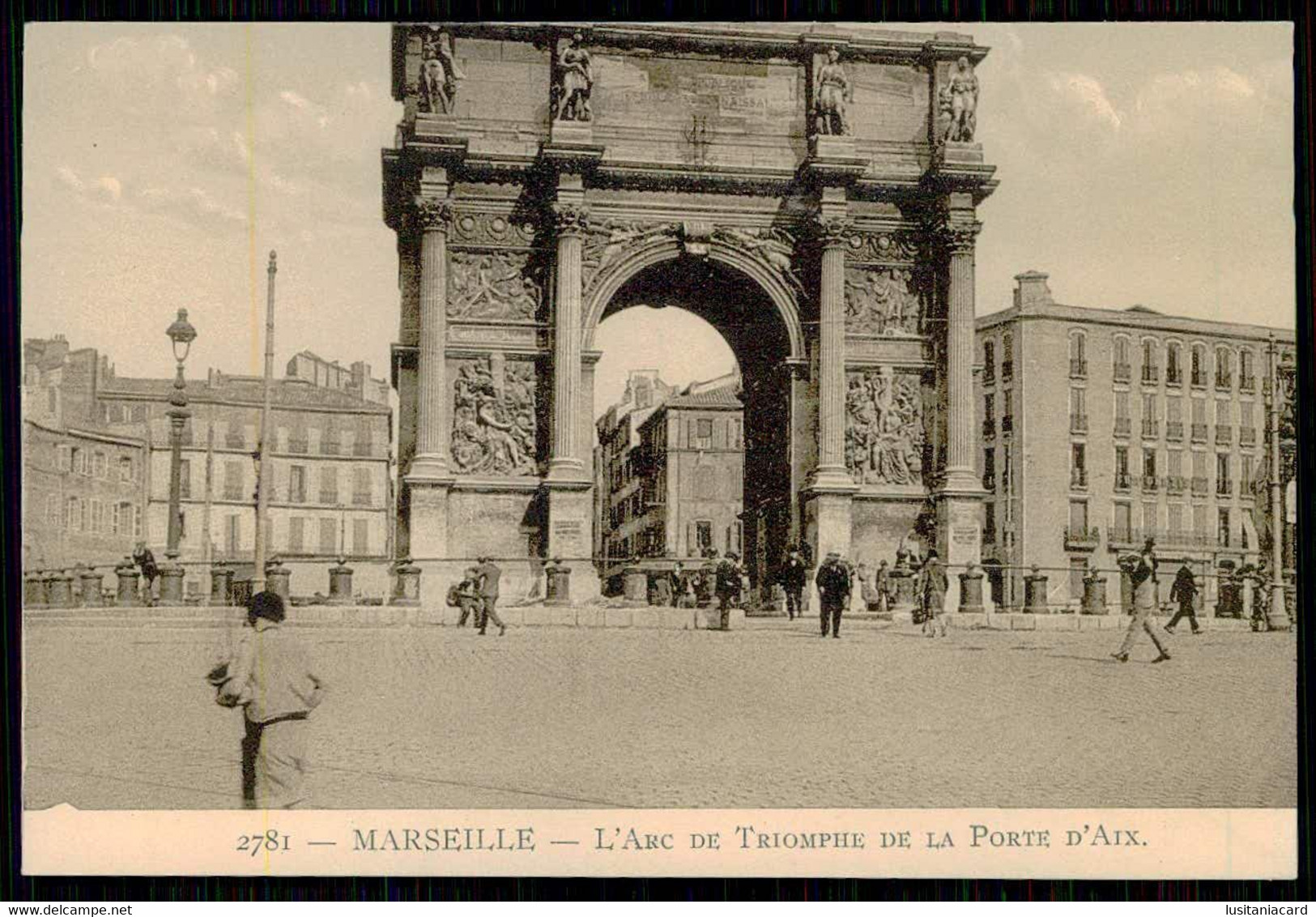 FRANCE - MARSEILLE - L'Arc De Triomphe De La Porte D'Aix.( Nº 2781)  Carte Postale - Monuments