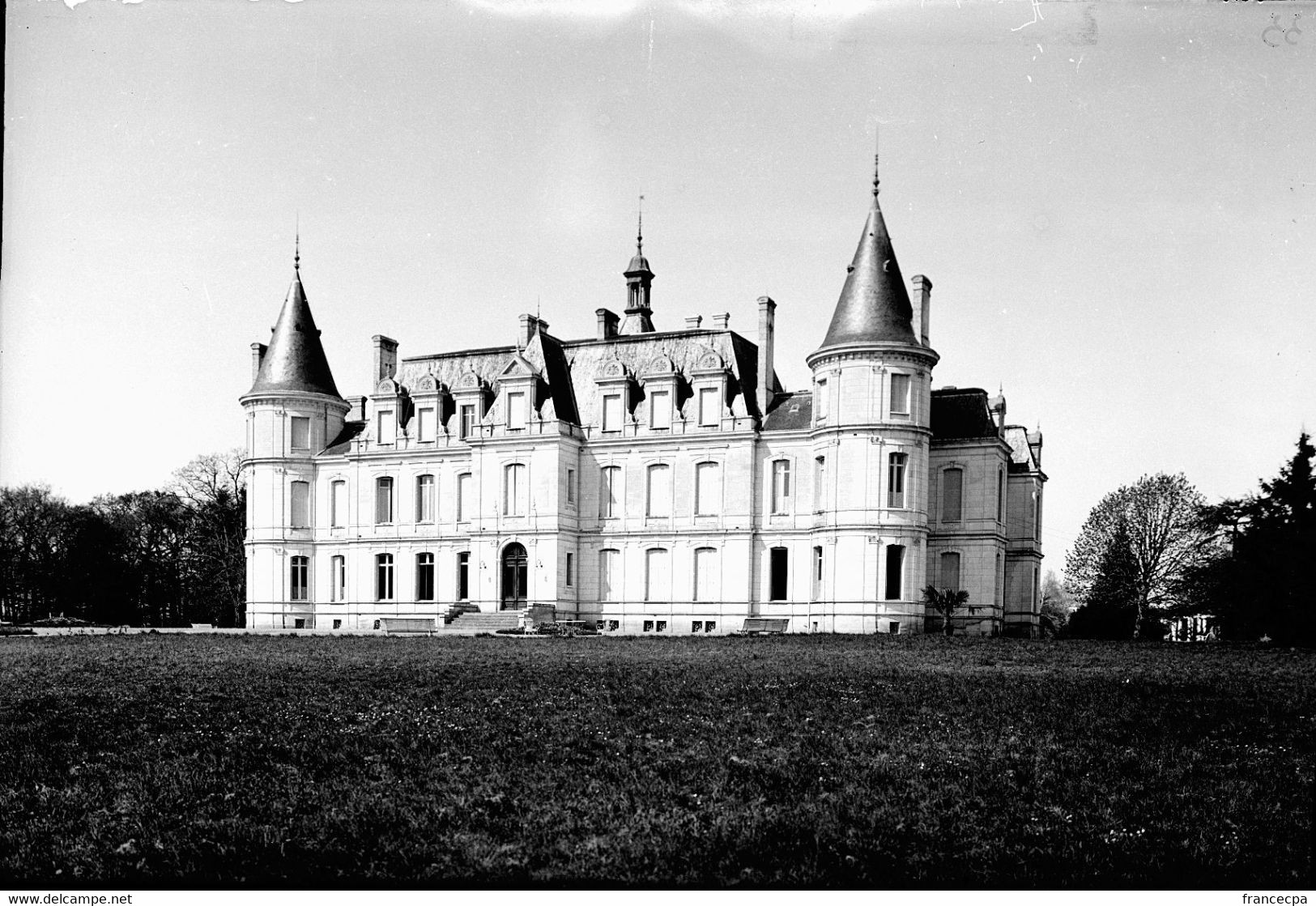 PN - 139 - INDRE ET LOIRE -  CHATEAU A IDENTIFIER- Original Unique - Plaques De Verre