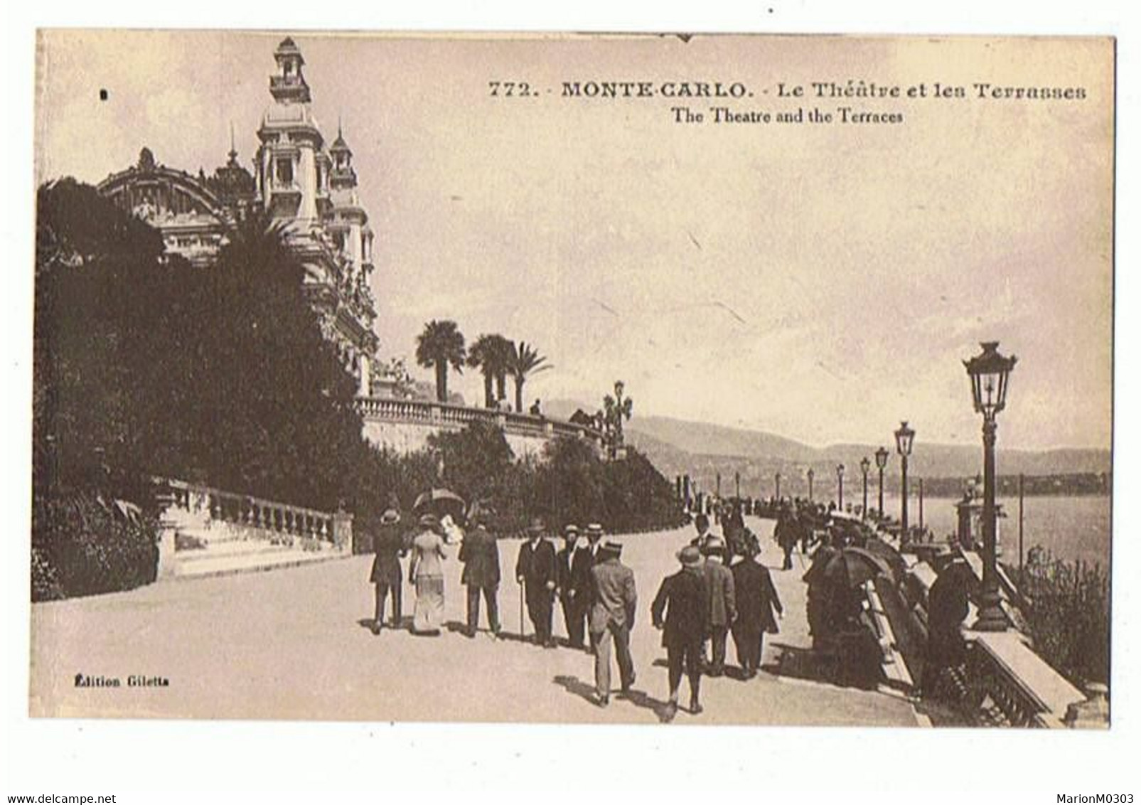 MONACO - Monte Carlo, Le Théâtre Et Les Terrasses - 265 - Operahuis & Theater