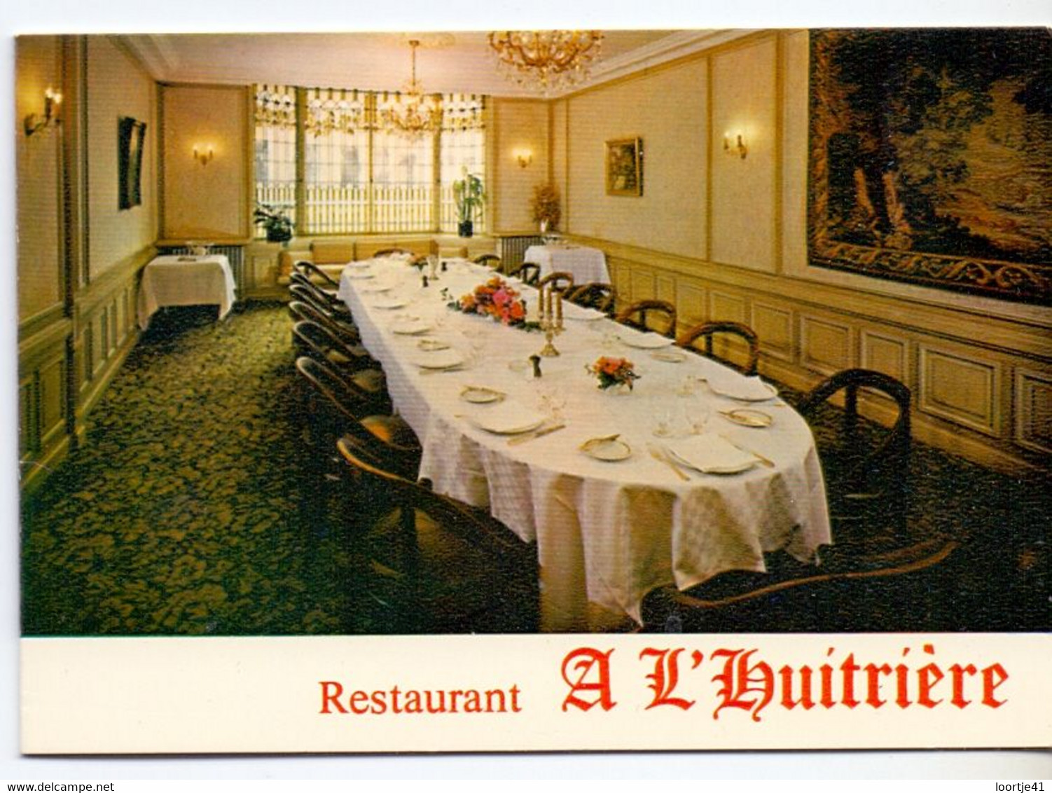 Visitekaartje - Carte De Visite - Restaurant  A L'Huiterie - Lille - Cartes De Visite