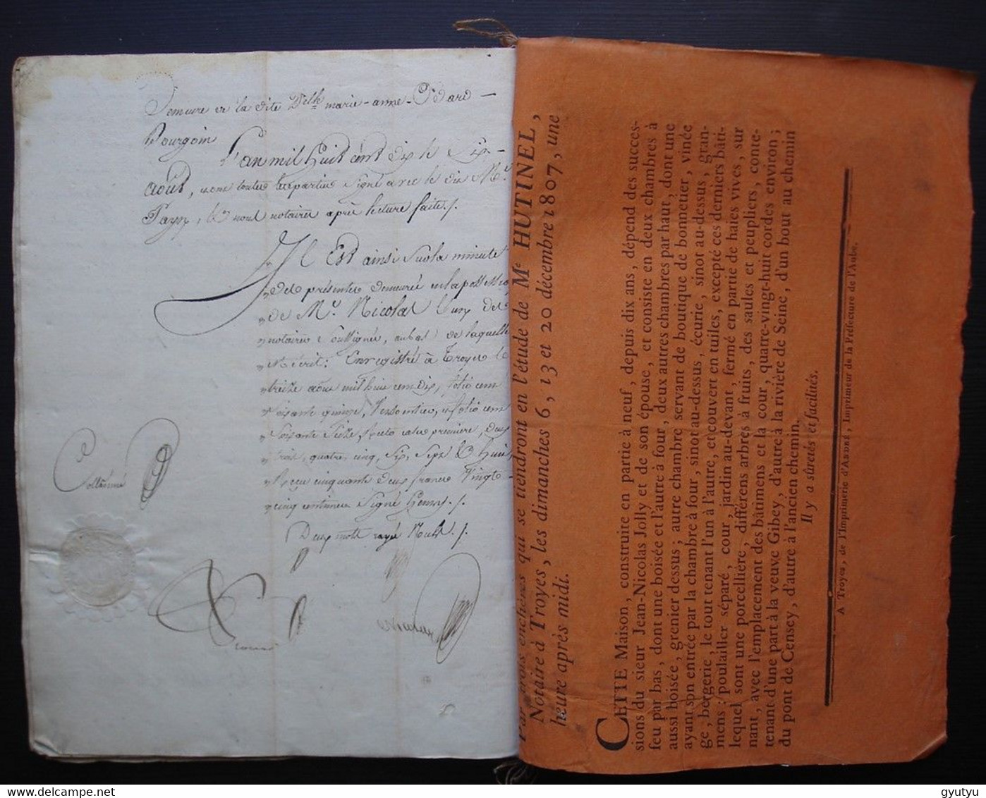 Troyes Aube 1810 88 Pages Liquidation Des Successions De Mr Antoine Bourgoin Et De Son épouse - Manuscrits