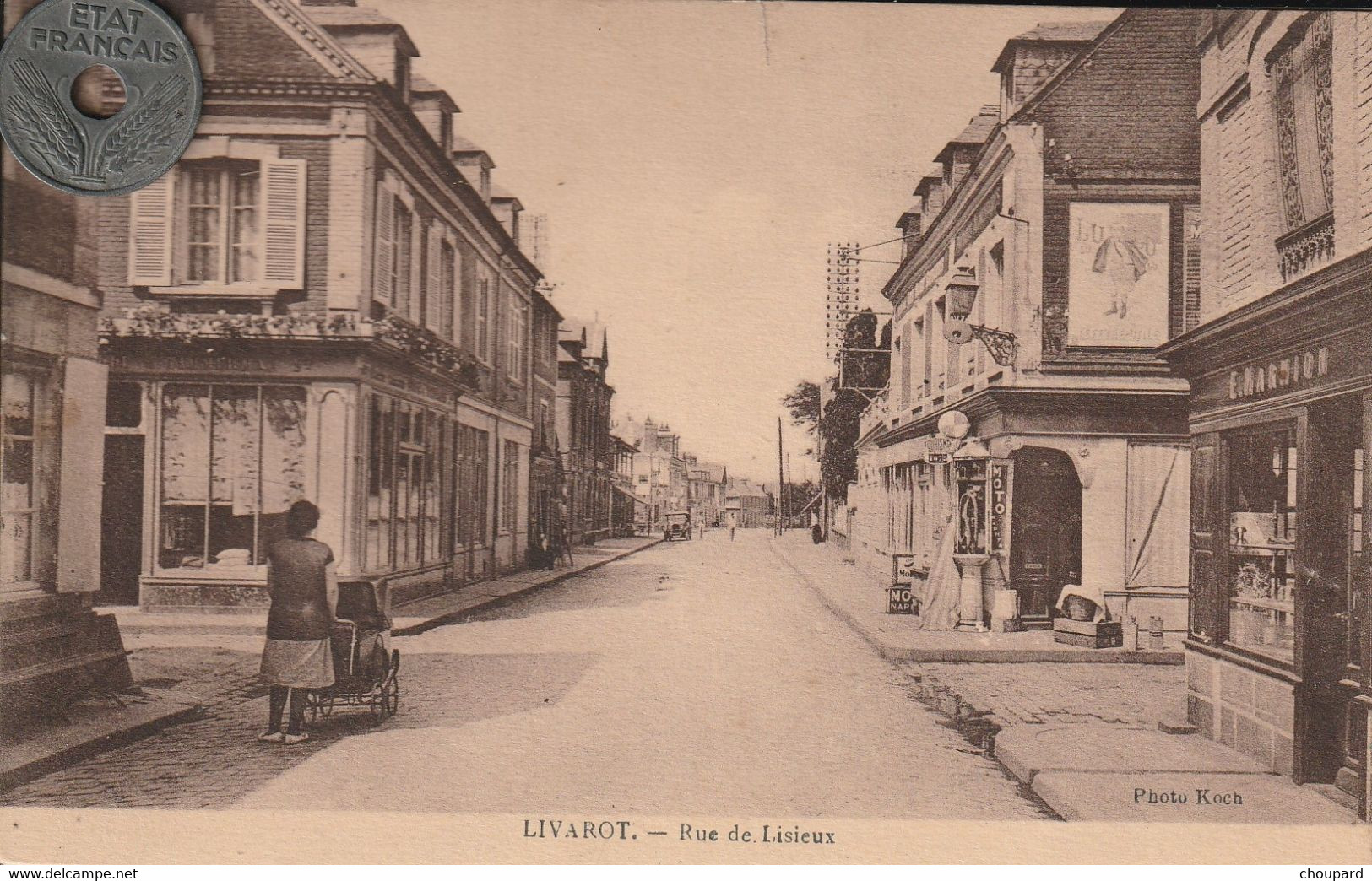 14 - Carte Postale Ancienne De  Livarot   Rue De Lisieux - Livarot