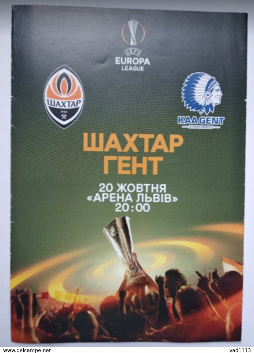 Football -  VIP Program UEFA Europa League 2016-17 Shakhtar Donetsk Ukraine - KAA Gent Belgium - Books