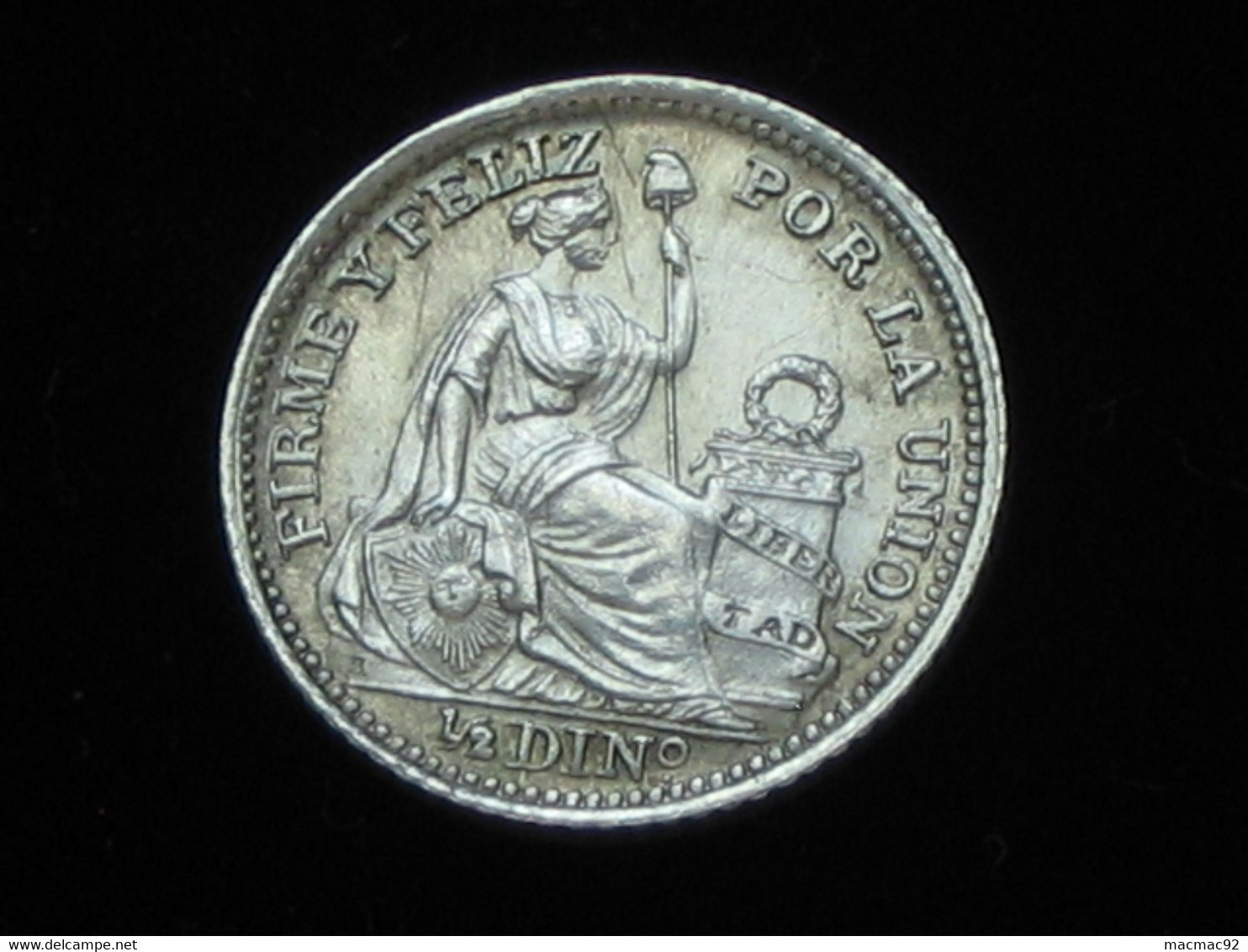 PEROU - 1/2 Dinero 1917 - En Argent    ****  EN ACHAT IMMEDIAT **** - Peru