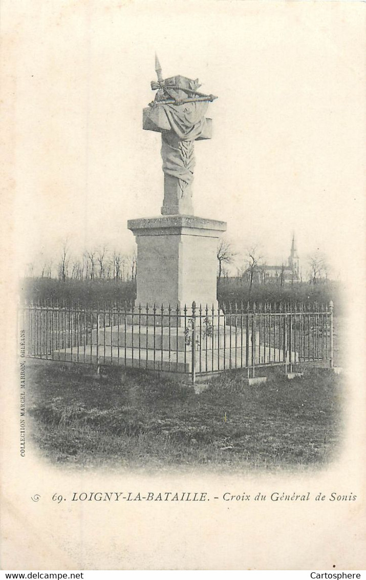 CPA 28 Eure Et Loire Loigny La Bataille Croix Du Général De Sonis Militaria Monument - Loigny