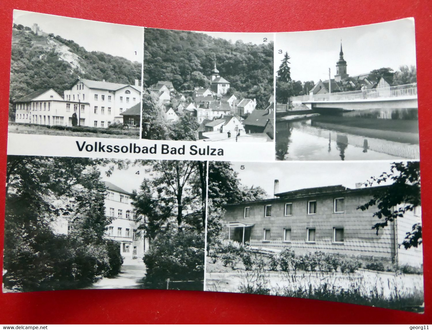 Bad Sulza - Volkssolbad - Kurheim Sophie - Ilm Brücke - Kindersanatorium - 1985 - Echt Foto - Thüringen - Bad Sulza