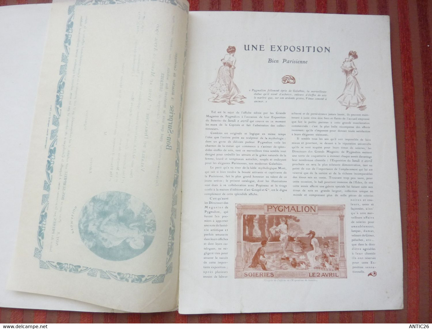 Catalogue Du Magasin Pygmalion Bon De Suprise Avril 1906 SOIERIES RUBANS  GANTERIE CRAVATTES ECHARPES ECT..... - Other & Unclassified