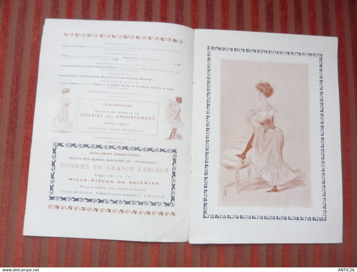 Catalogue Du Magasin Pygmalion Bon De Suprise Avril 1906 SOIERIES RUBANS  GANTERIE CRAVATTES ECHARPES ECT..... - Other & Unclassified