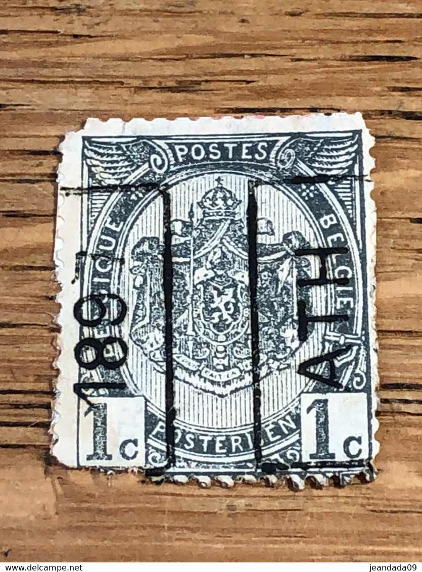 N°91 A Ath 1897 Sans Bandelette Cote 450FB/2 Pour Référence, Timbre Défectueux - Roller Precancels 1894-99