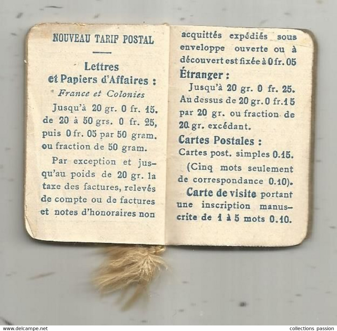 Calendrier ,petit Almanach Pour 1919 ,32 Pages, 50 X 35 Mm , 6 Scans - Tamaño Pequeño : 1901-20