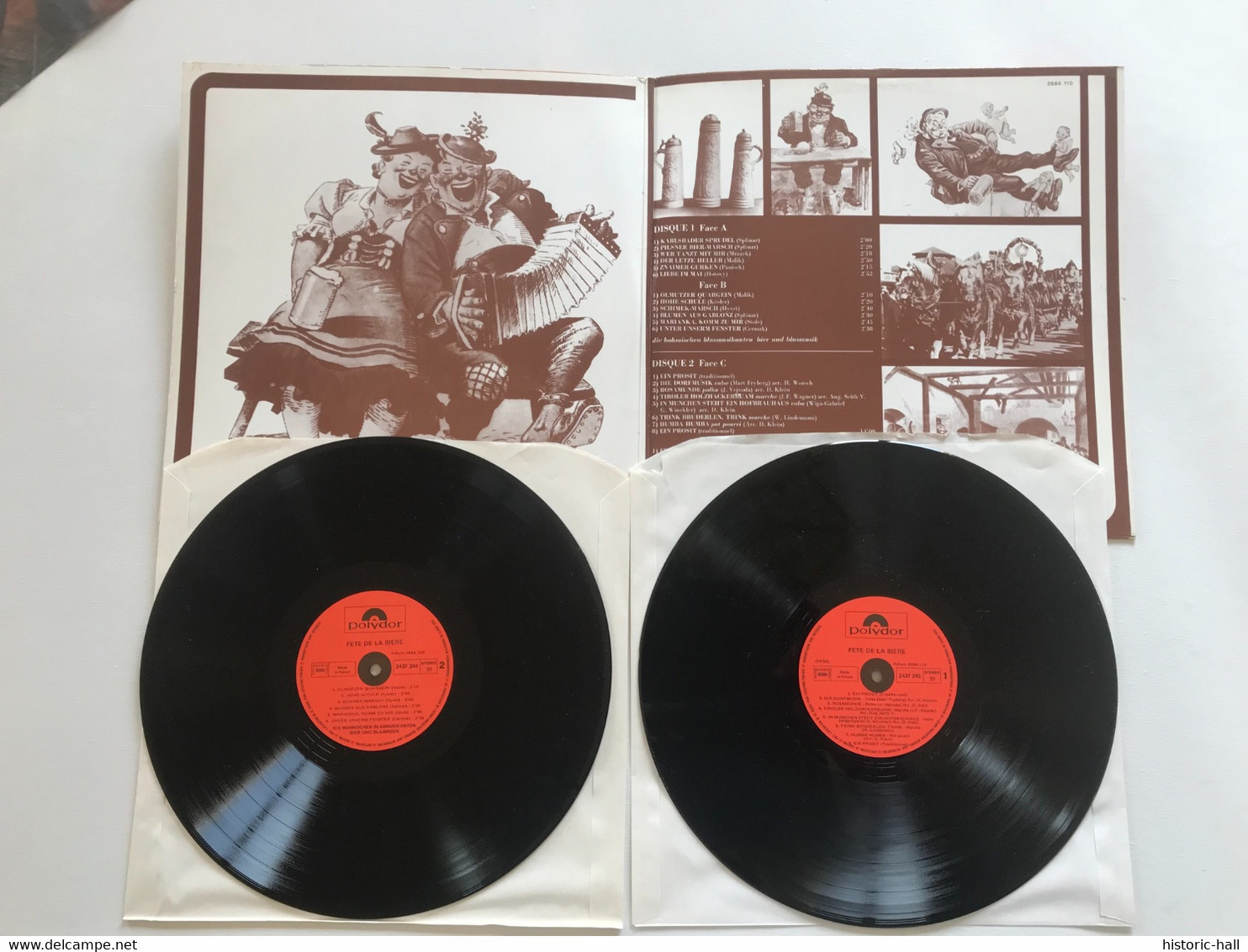 FETE DE LA BIERE Dionys Klein Et Ses Joyeux Bavarois - Die Bohemischen Blasmusikanten  Bier Und Blasmusik  - 2 LP - Otros - Canción Alemana