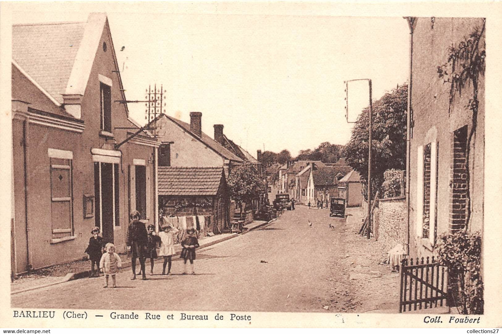 18-BARLIEU- GRANDE RUE ET BUREAU DE POSTE - Other & Unclassified