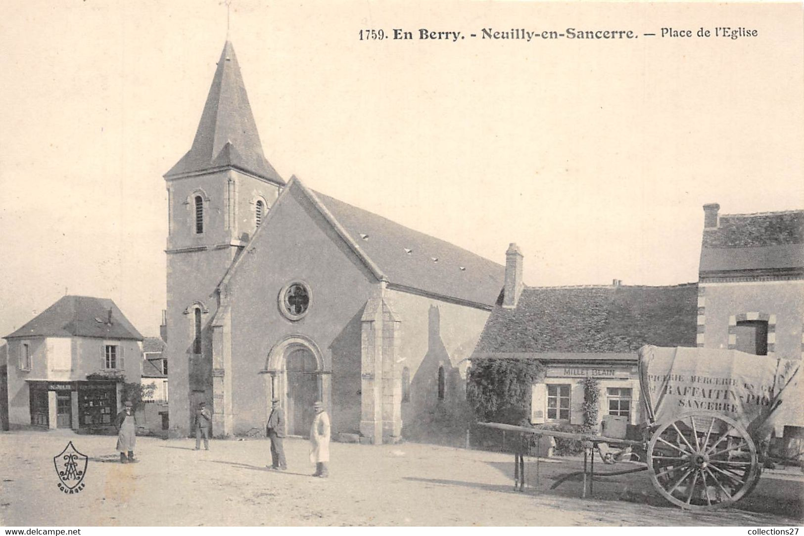 18-NEUILLY-EN-SANCERRE- PLACE DE L'EGLISE - Other & Unclassified