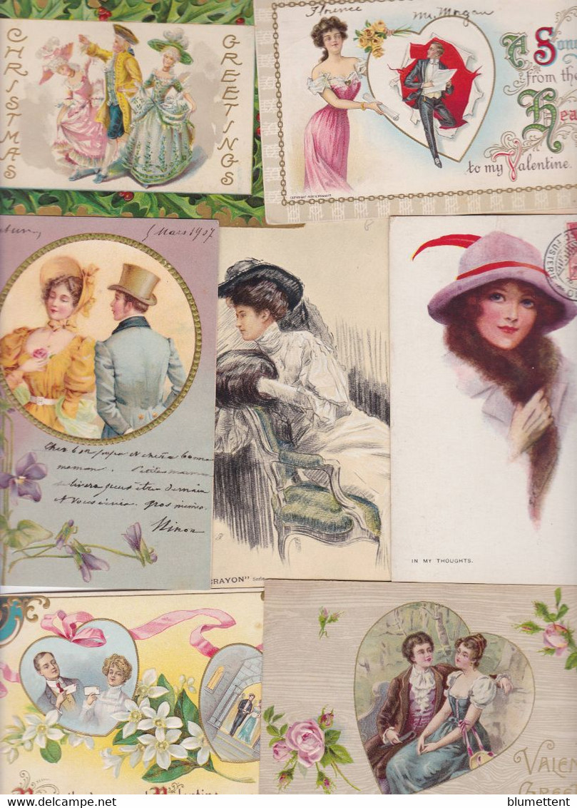 Lot 2924 De 10 CPA Femme Woman Girl Glamour Déstockage Pour Revendeurs Ou Collectionneurs - 5 - 99 Cartes