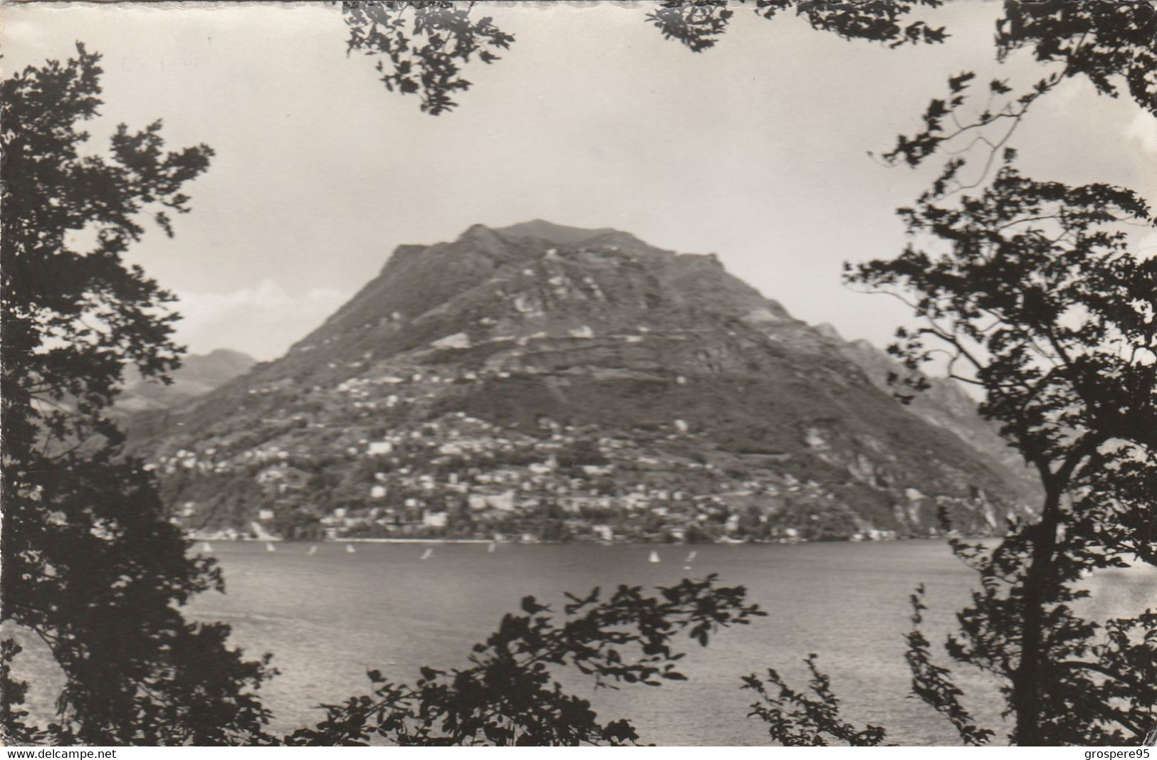 LUGANO MONTE BRE MONTE S SALVATORE MONTE ROSA PONTE DI MELIDE 1954 LOT 3 CARTES - Melide