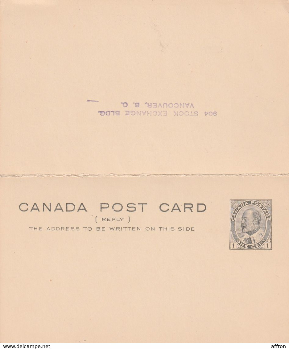 Canada Old Card Mailed - 1903-1954 De Koningen