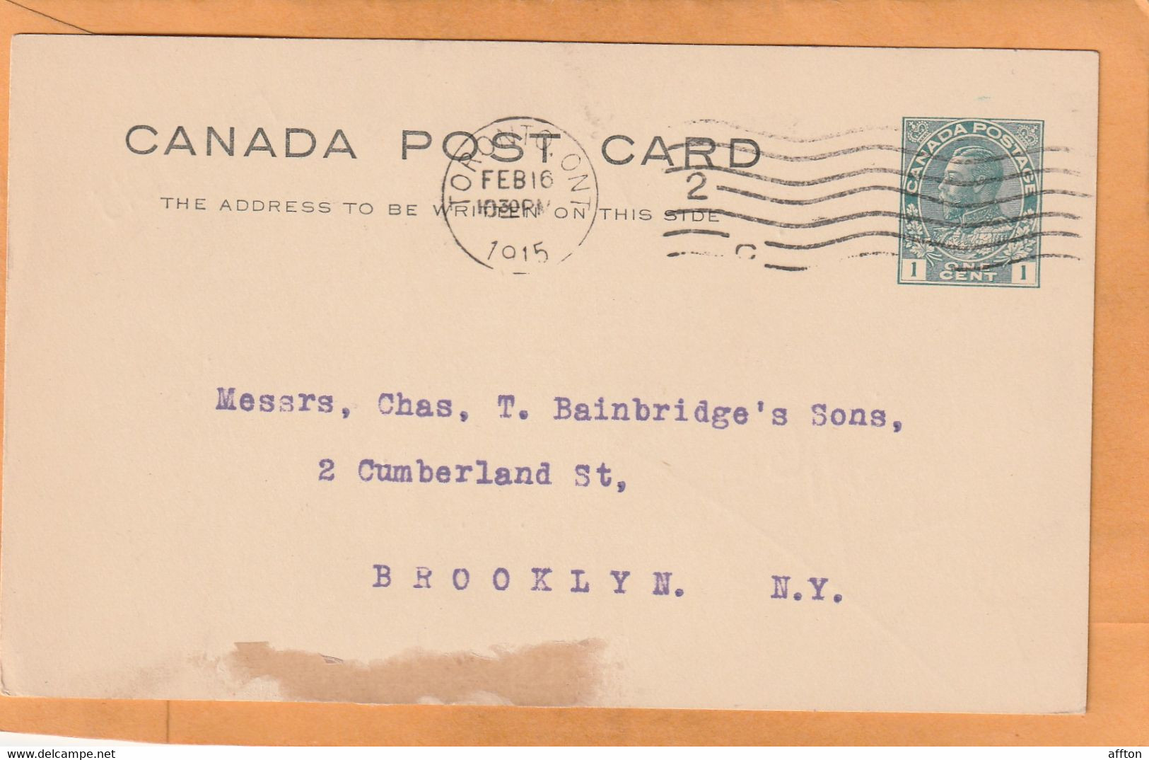 Canada Old Card Mailed - 1903-1954 Kings