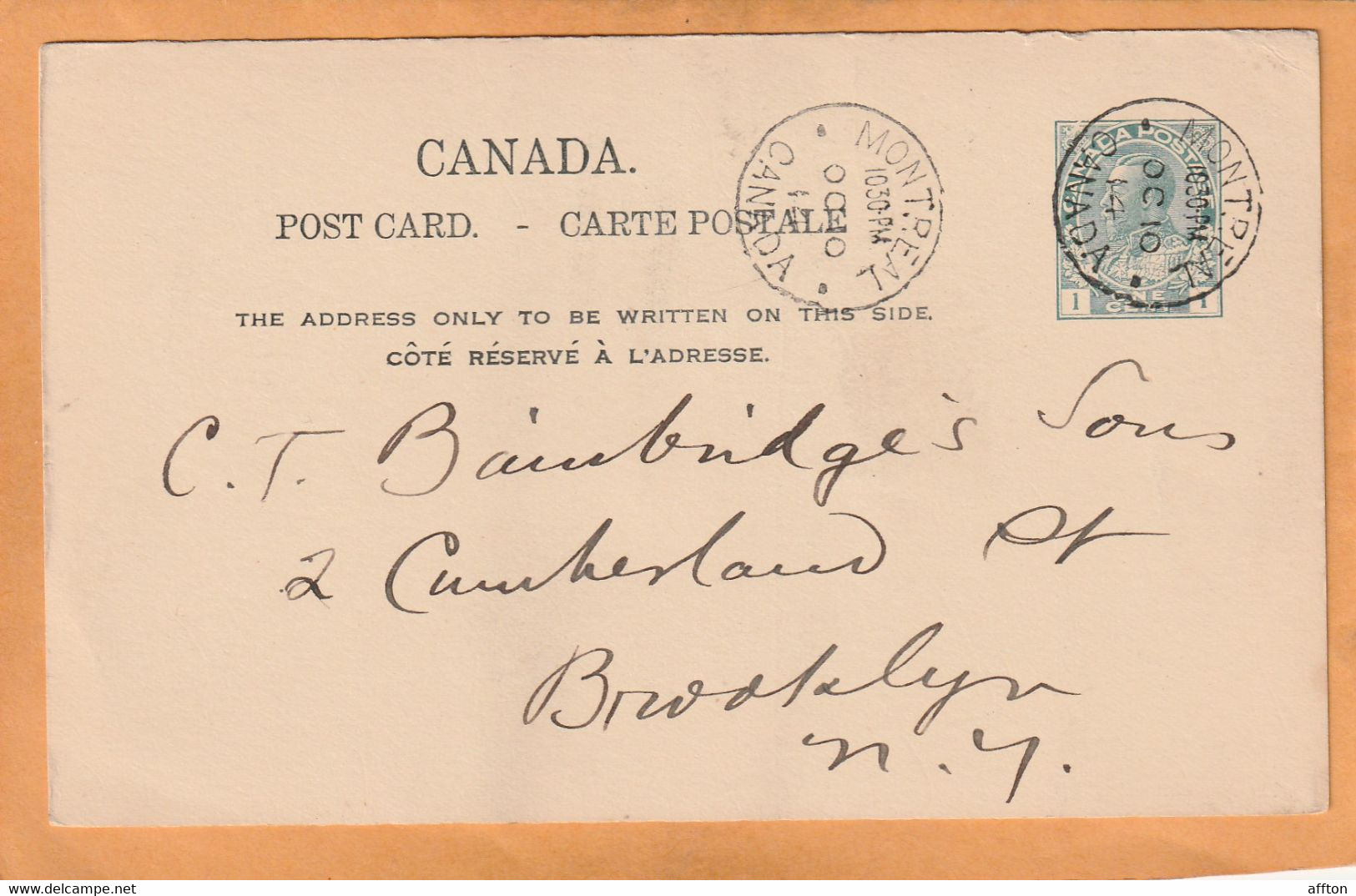 Canada Old Card Mailed - 1903-1954 Kings