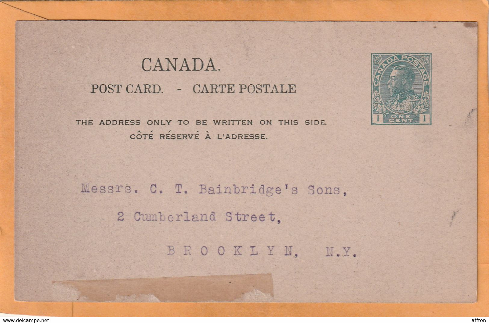 Canada Old Card Mailed - 1903-1954 Kings