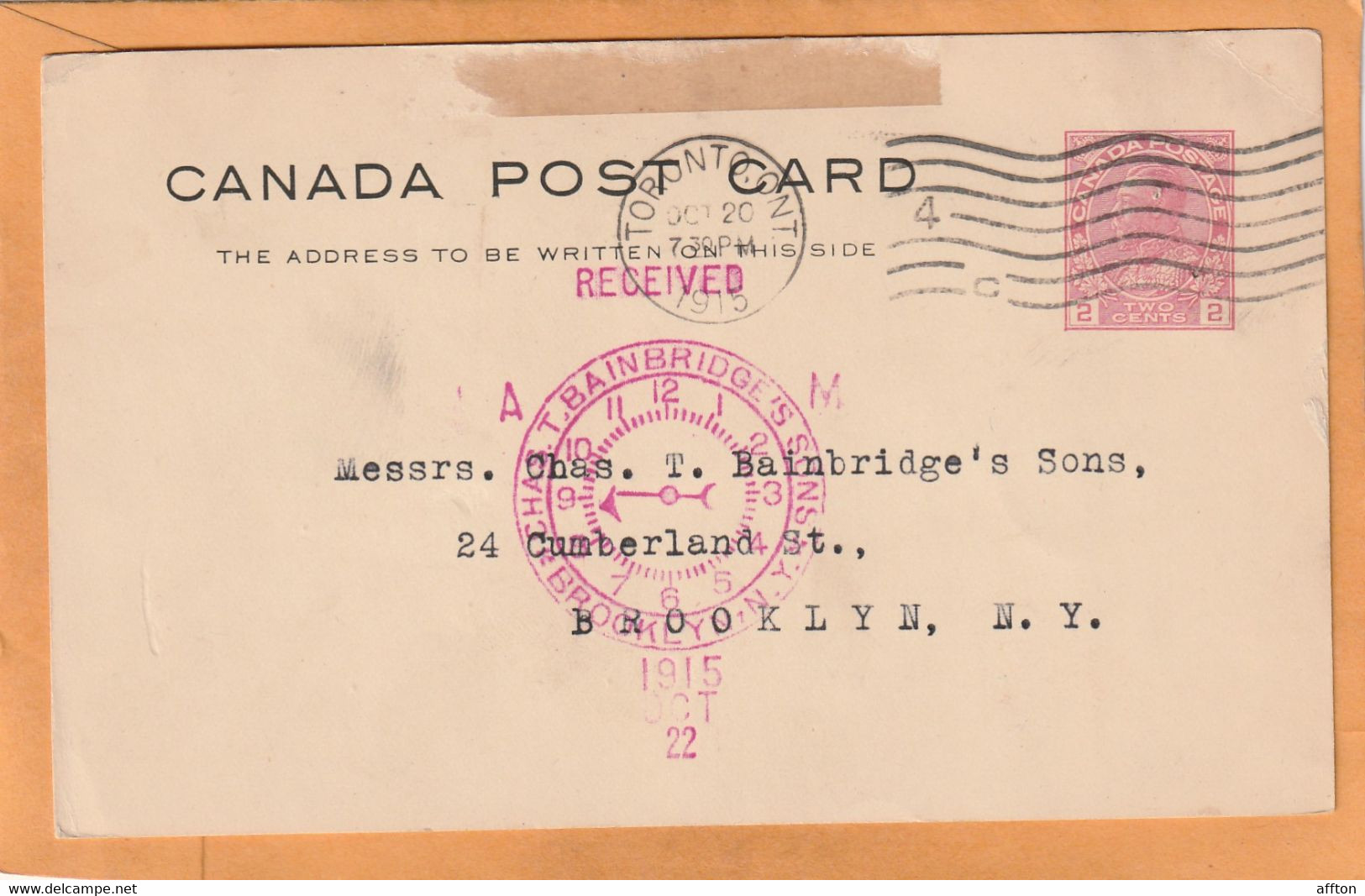 Canada Old Card Mailed - 1903-1954 Kings