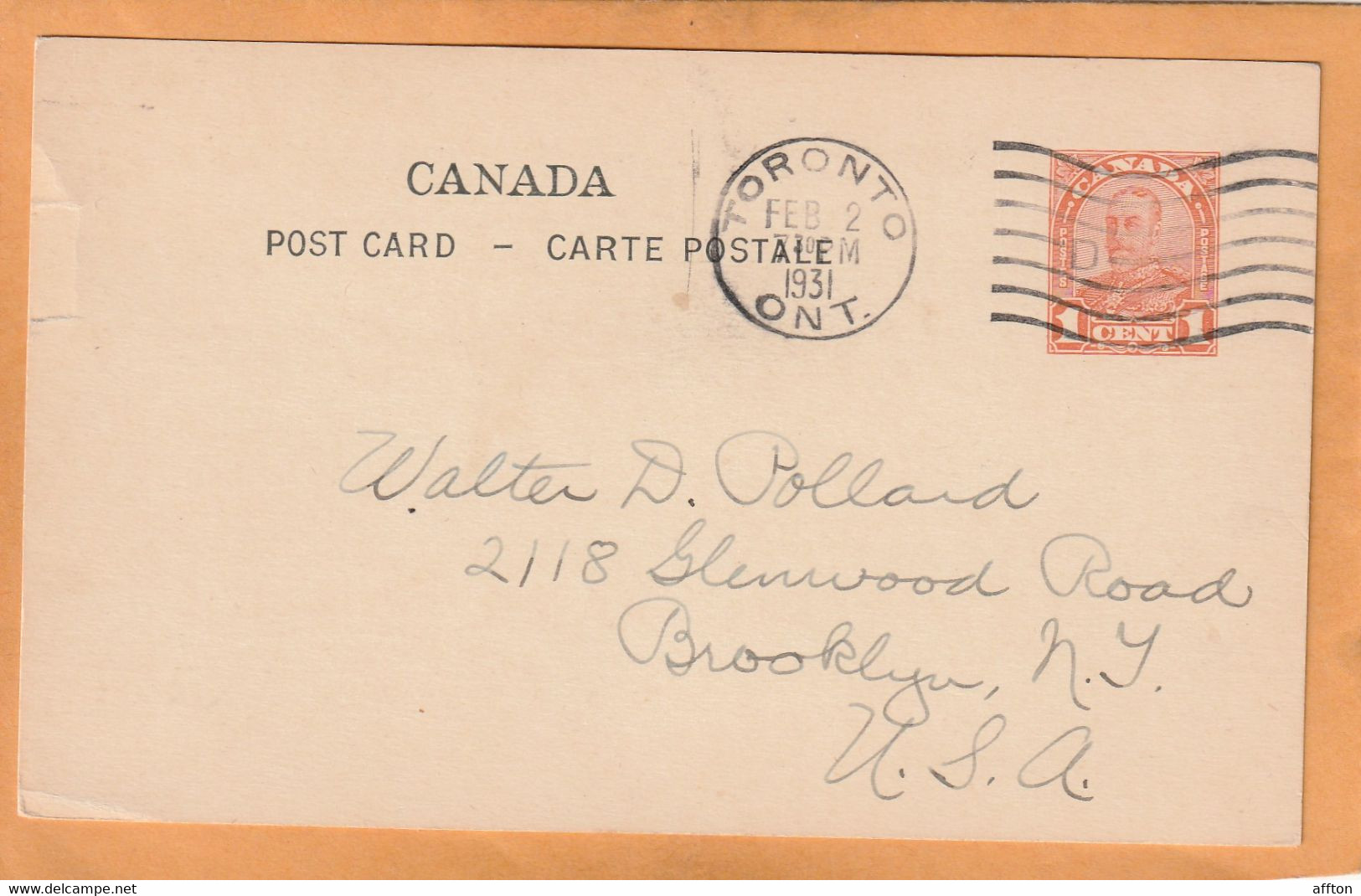 Canada Old Card Mailed - 1903-1954 Kings