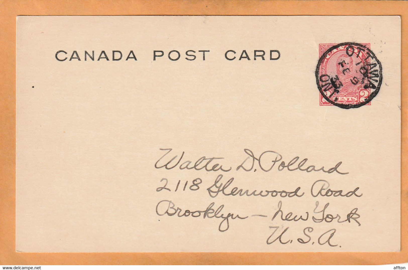 Canada Old Card Mailed - 1903-1954 Rois