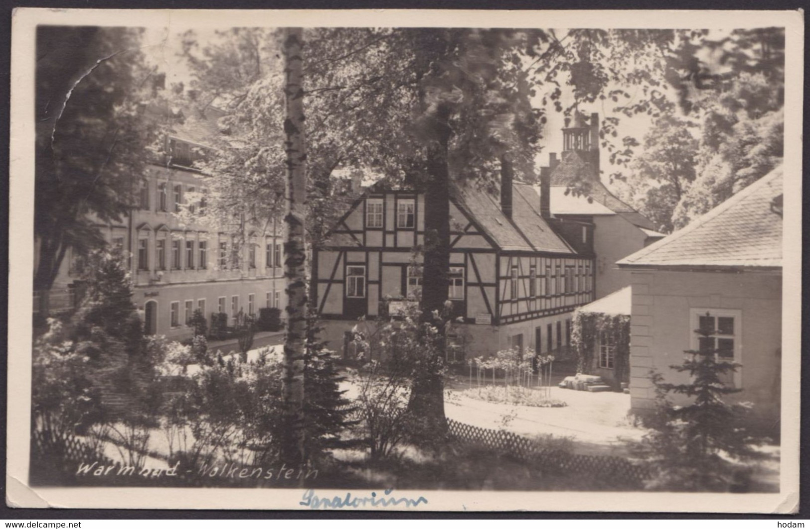 "Warmbad-Wolkenstein", Fotokarte, 1950 Gelaufen - Wolkenstein