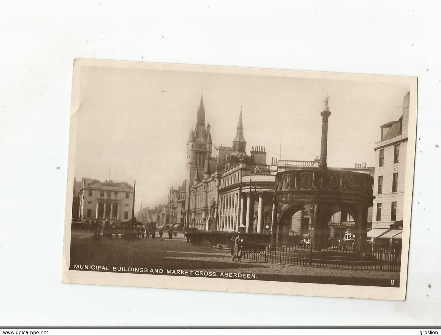 ABERDEEN 8 BUIDINGS AND MARKET CROSS 1927 - Aberdeenshire