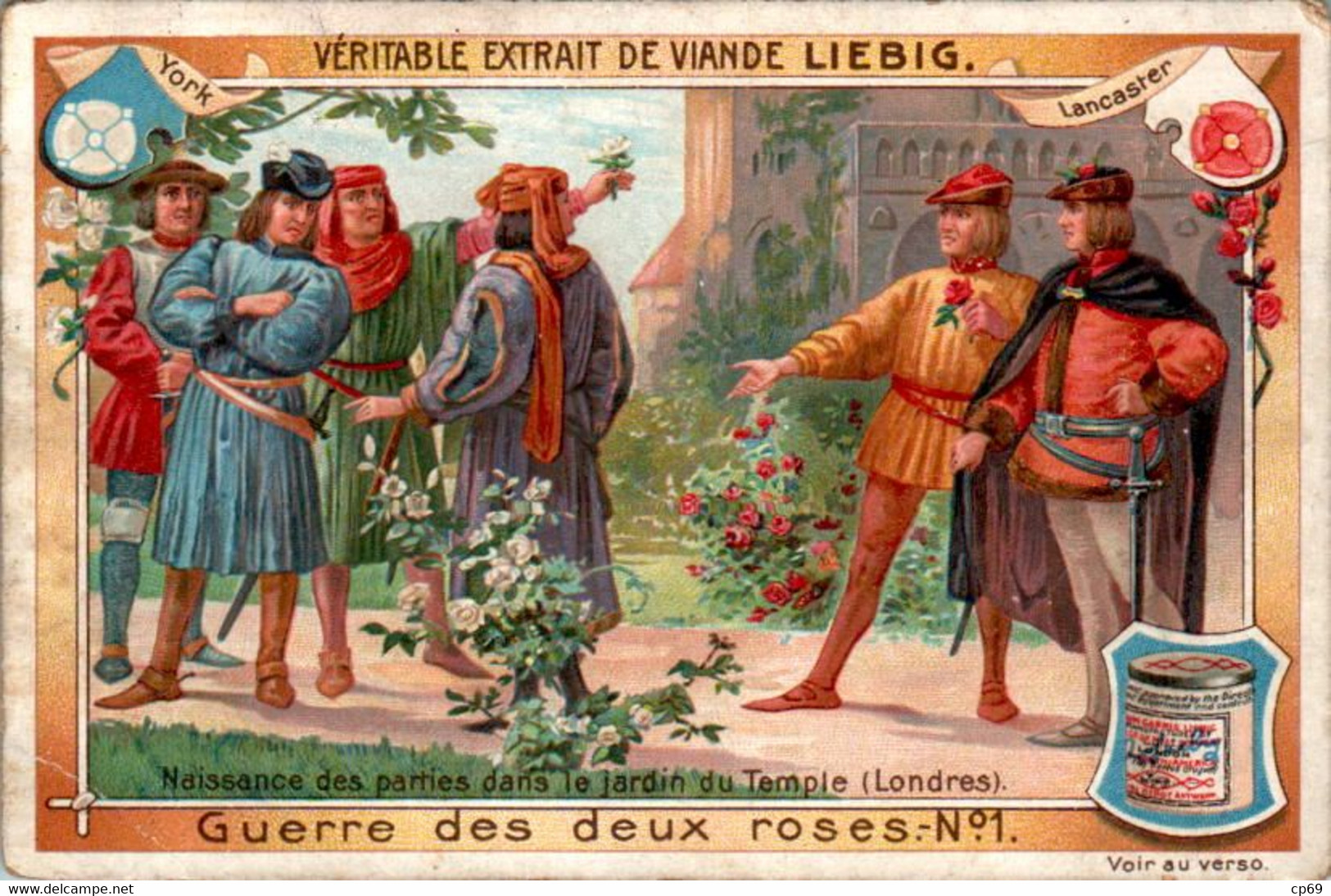 CHROMO LIEBIG - Guerre Des Deux Roses Série Belge N°818 1) - Année 1905 - Liebig