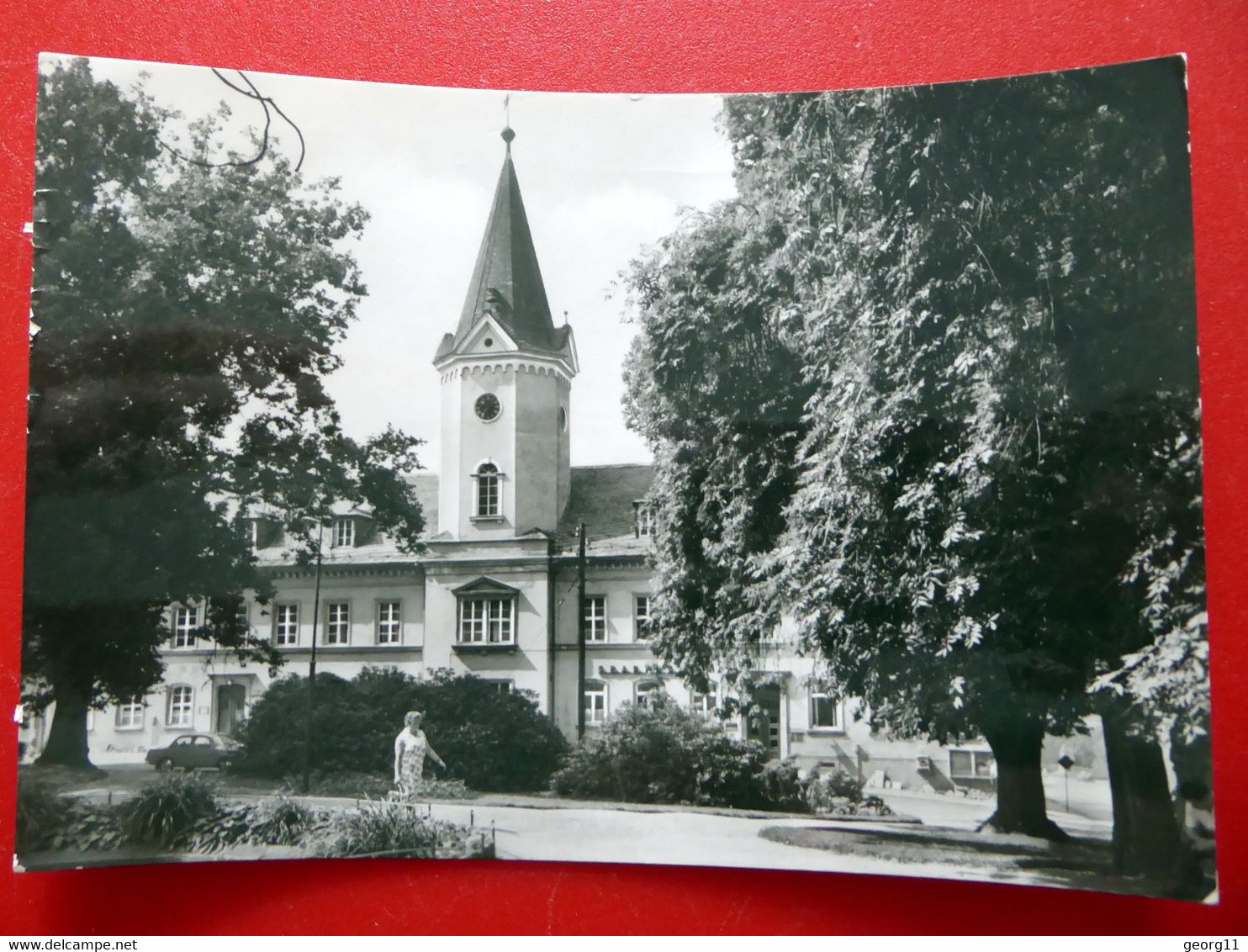 Berga / Elster - Rathaus - Platz Der DSF - Echt Foto 1983 - Kleinformat - Greiz - Thüringen - Weida