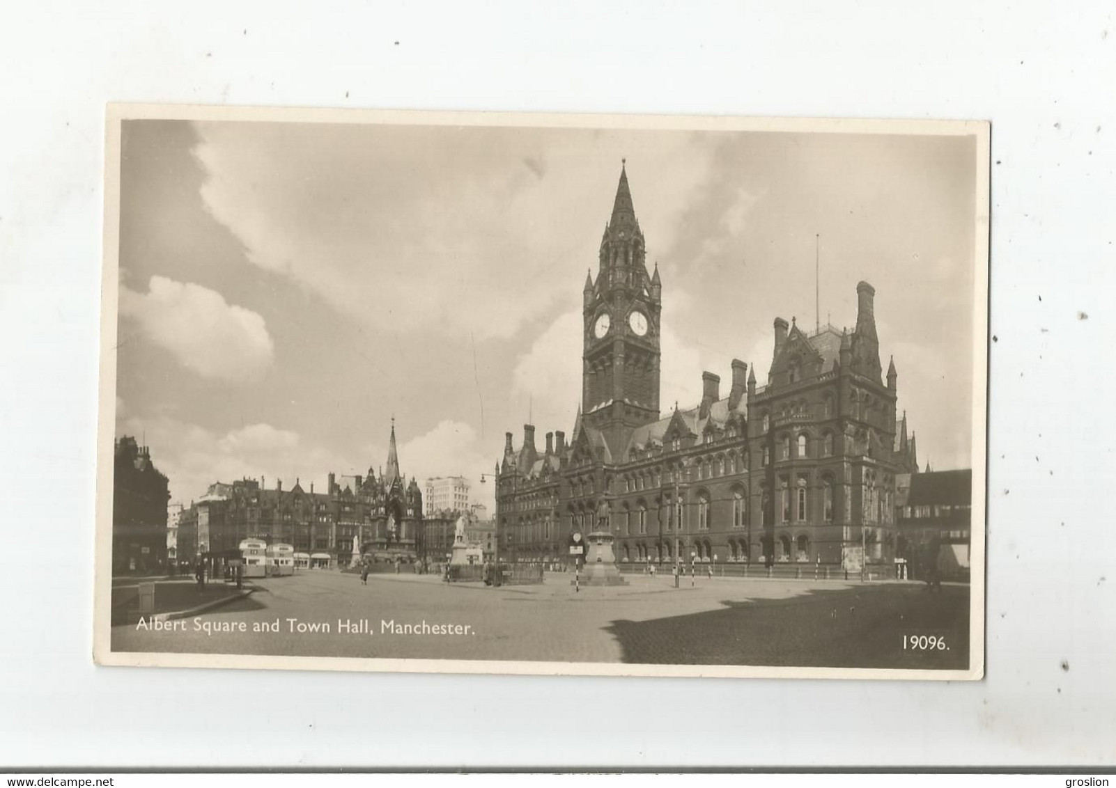 MANCHESTER 19096 ALBERT SQUARE AND TOWN HALL - Manchester
