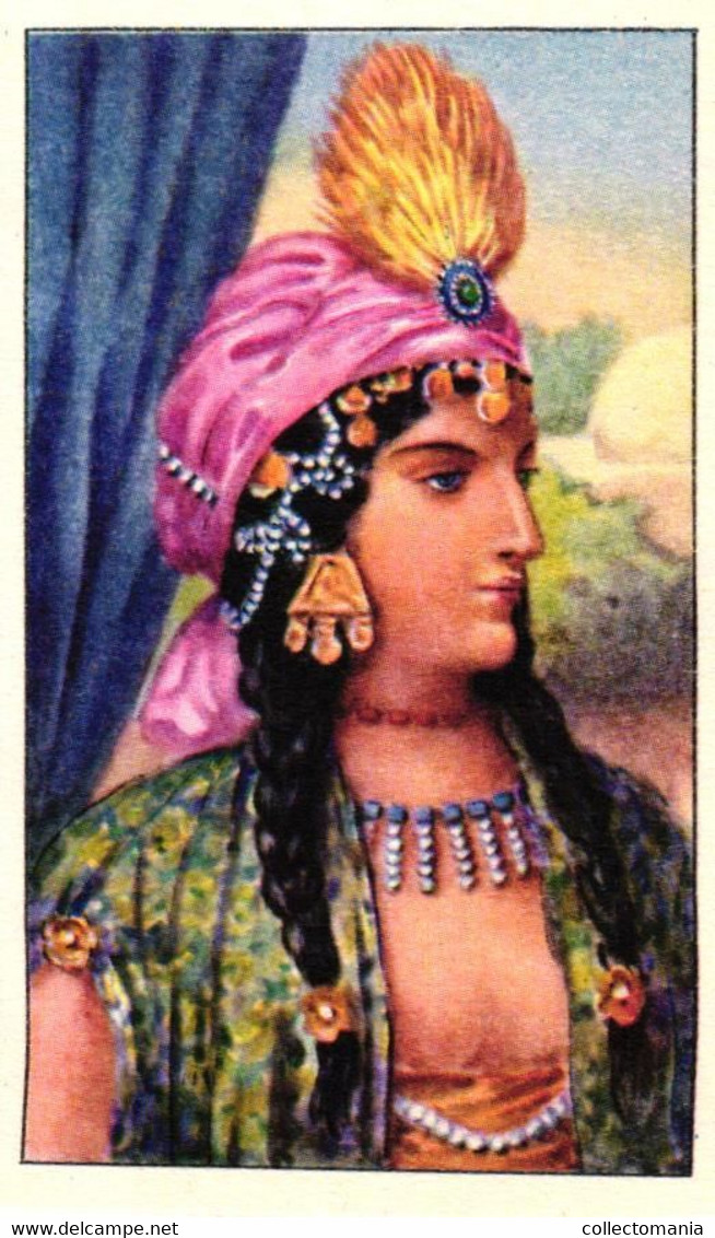 7 cartes Eau de Cologne Sylvia Tuypens  St.Niklaas-Waas  Femmes Célèbres de l'histoire Reine de Saba Jézabel Cléopatre