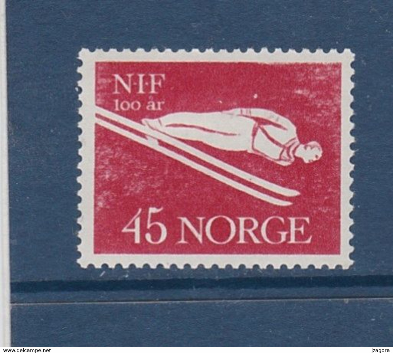 SKI JUMPING SKISPRINGEN  NORWAY NORGE NORWEGEN NORVÈGE 1961 MI 454 MINT HINGED - Ski