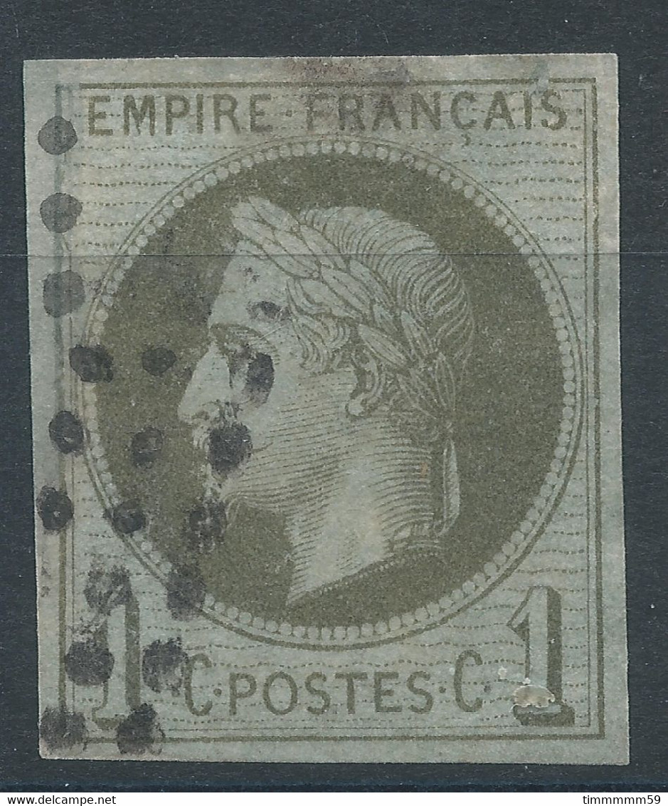 Lot N°60228   Variété/n°7, Oblit Losange De Points, Belles Marges, Filet Intérieur OUEST - Napoleon III