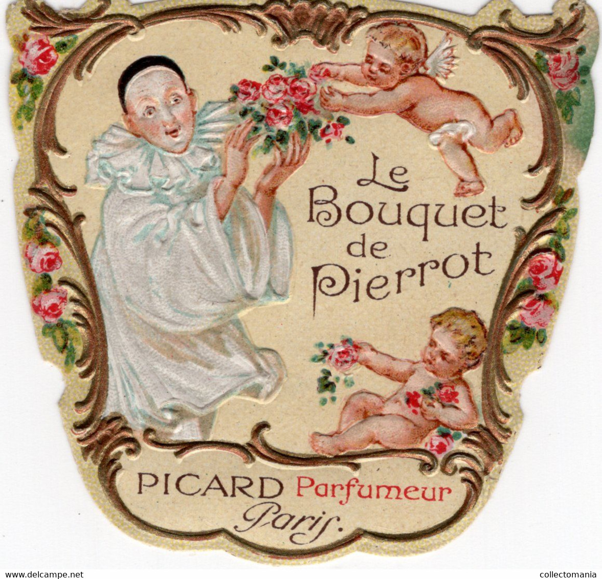 3 Etiquettes Picard Parfumeur Paris   Brise Amoureuse   Bouquet De Pierrot  La Freya  Art Nouveau - Antiquariat (bis 1960)